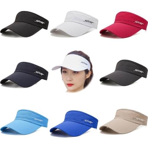 Summer Empty Top Sun Visor Hat Big Wide Brim Uv Protection Unisex Shady Comfy Sport Fashion