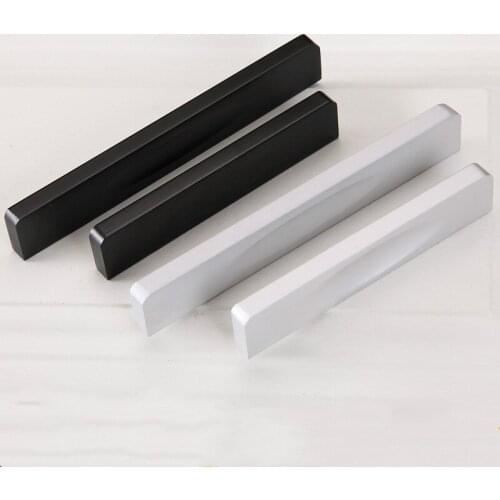 JD Matte Cabinet Door Handle Black Solid European Style Simple Wardrobe Small Handle Rectangle Drawer Handle Furniture Hardware