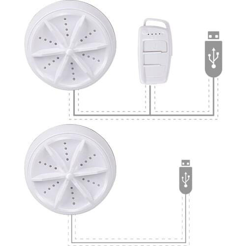 Mini Ultrasonic Washing Machine Clothes Cleaner Washer USB Rotating for Pants Underwear Socks Bra Home Travel Camping