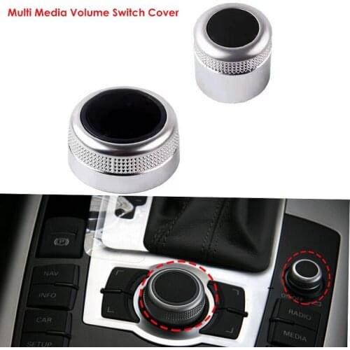Multi Media Rotary Knob Main Menu Volume Switch Cover 4F0919069 4F0919070 For Audi A6 Allroad Quattro C6 A8 Q7 2007-2009 RS6