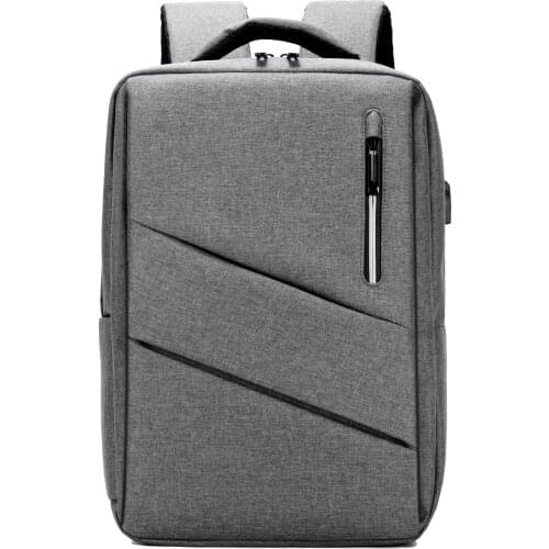New USB Multifunctional Charging Backpack Multiple Zippers Mens Business Backpack Large Capacity Leisure Mens Bag Laptop Bag