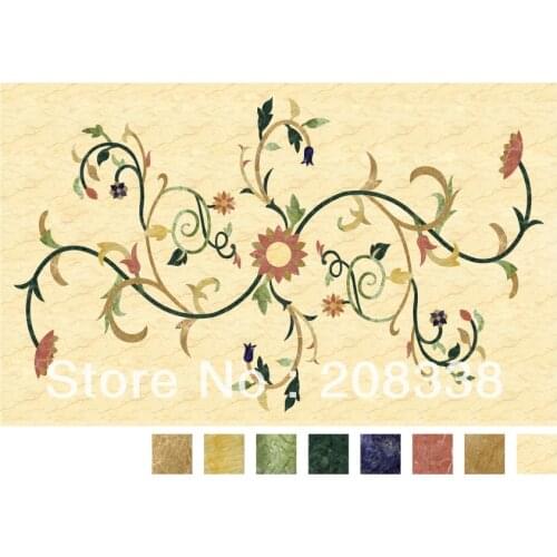 Marble medallion, waterjet medallion