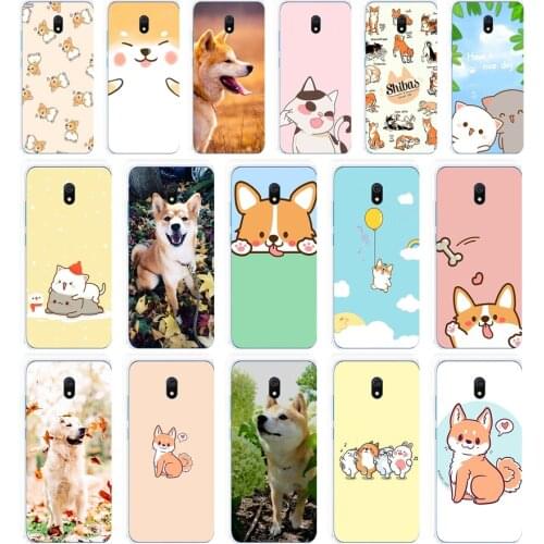 107AA Shiba Inu Dog Puppy gift Soft Silicone Tpu Cover phone Case for Xiaomi Redmi 8 8A Note 8T 8t Pro