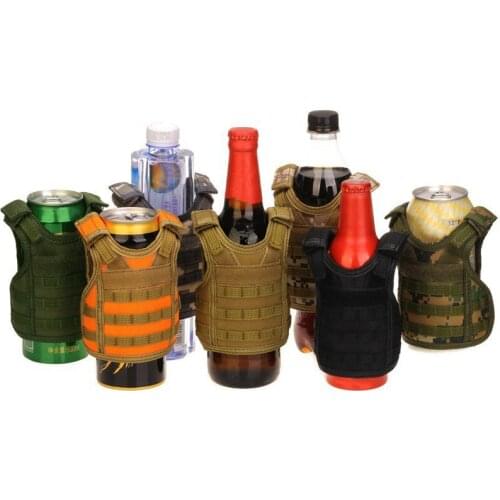 Christmas bottle set Mini Vest Beer Bottle sleeve Cover Outdoor Sport Hiking bag Adjustable Christmas Party & Holiday Decoration