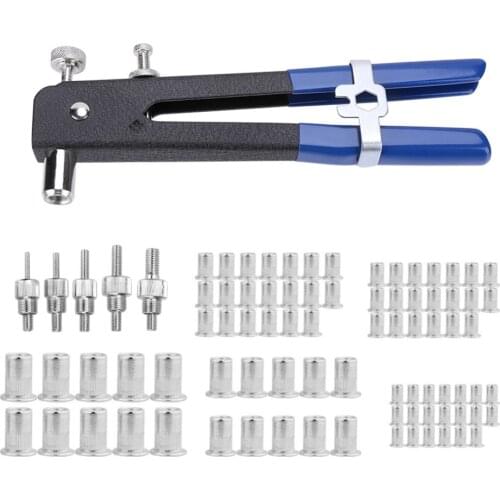 Blind Rivet Gun Heavy Duty Nut Threaded Insert Hand Riveting Kit M3-M8 Rivet Nuts Nail Gun Household Repair Tools