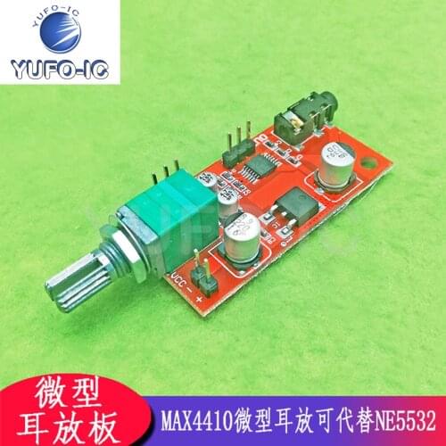 3pcs Earphone Amplifier Board Max4410 Micro Ear Amplifier Can Be Used as Amplifier Front Stage Amplification Can Replace NE5532