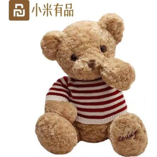 Xiaomi Yopin Bear Plush Toy Teddy Bear Doll cuddle bear give girl gift American sweater bear single pack Gift for Kids Child