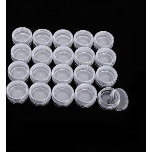 3g Empty Sample Small Jar for Makeup Cosmetic Lip Balm Cream Beads 20Pcs