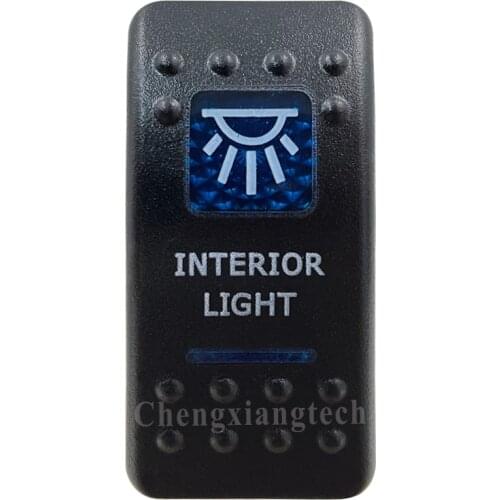 Printed Blue Rocker Switch Cap- Interior Light- for Carling Arb Car Boat Rocker Switch 12v 24v, Cover Only !!! No Switch Base