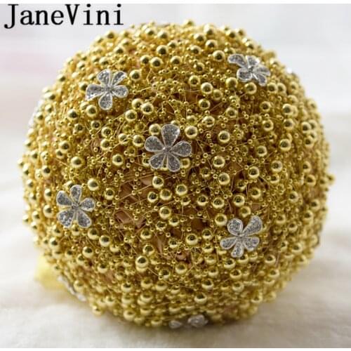 JaneVini Sparkly Rhinestone Wedding Bouquet De Mariage White Rose Wedding Flowers for Bride Bridesmaid Red Bouquet Accessories