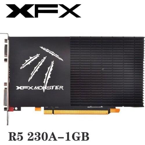 Original Used XFX Radeon R5 230A 1GB Video Cards GPU Radeon R5230A GDDR3 64bit Graphics Screen Cards Desktop Computer