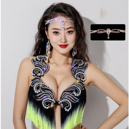 Belly Dance Performance Forehead Ornaments Competition Performance Forehead Chain Oriental Dance Classic Eyebrow Jewelry