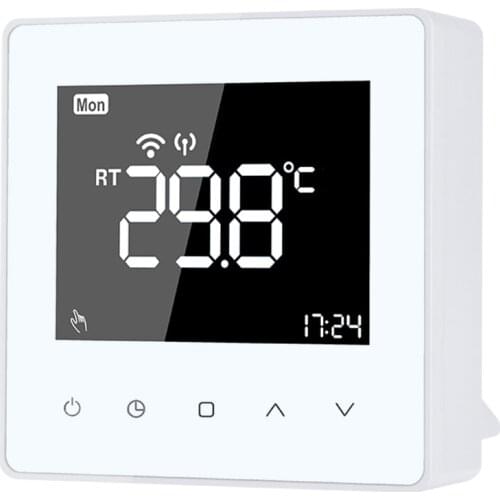 Wi-Fi Smart Thermostat 3A Digital Temperature Controller & Receiver for Gas Boiler Thermal Actuator Motorized Valve APP Remote