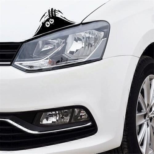 1pcs Scratch Eye Car Sticker for Ford Focus 2 3 Peugeot 206 207 307 308 408 508 Opel Mokka Corsa Astra G J H