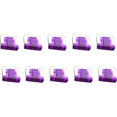 100 PCS 3A Mini Fuse, Automotive Fuses Blade, The fuse Insurance insert The insurance of xenon lamp piece Lights Fuse