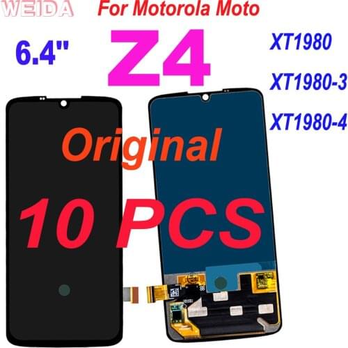 10 PCS Original 6.4'' LCD For Motorola Moto Z4 XT1980 XT1980-3 XT1980-4 Display Touch Screen Digitizer Assembly for Moto Z4 LCD