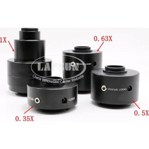1X / 0.63X / 0.5X / 0.35X C-Mount Industry Camera CTV TV Adapter Lens For Olympus Trinocular Microscope