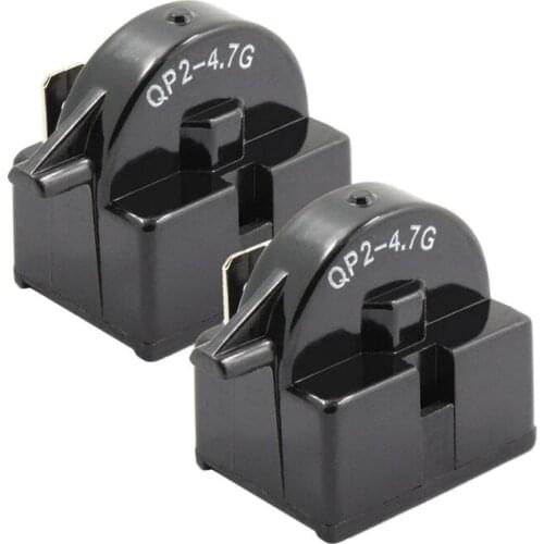 2pcs QP2-4.7 Start Relay Refrigerator PTC Ohm 1 Pin