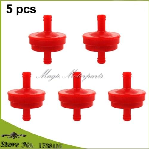 5 pcs 1/4" Fuel Filter For Briggs & Stratton Lawnmowers 298090 298090S 4105 5018B 5018H 5018K TORO 42-5240 56-6360