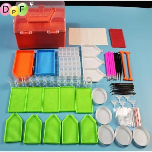 DPF Diamond Painting Tools Box Kits 5D DIY Diamond Embroidery Accessories Full Rhinestones Boxes Cross Stitch Cases gift