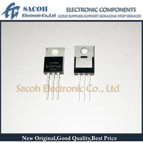 Free Shipping 10Pcs IRL3705NPBF IRL3705N L3705N IRL3705Z IRL3705 TO-220 75A 55V Power MOSFET