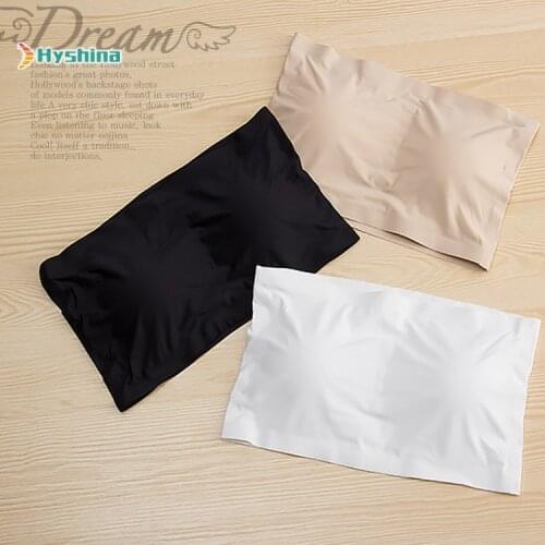 Ice Silk Seamless Wrapped Chest with Chest Pad Basic Style