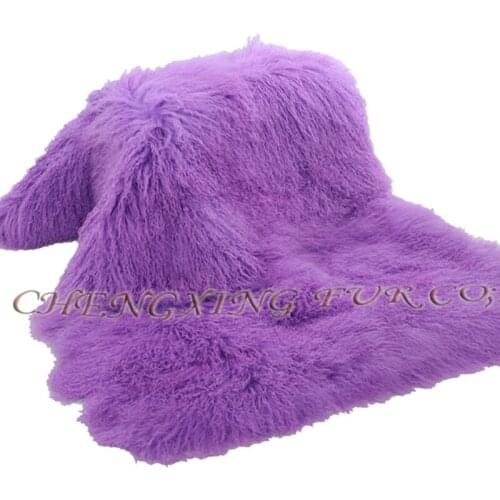 CX-D-35 New Tibet Sheepskin Mongolian Lamb Fur Rug