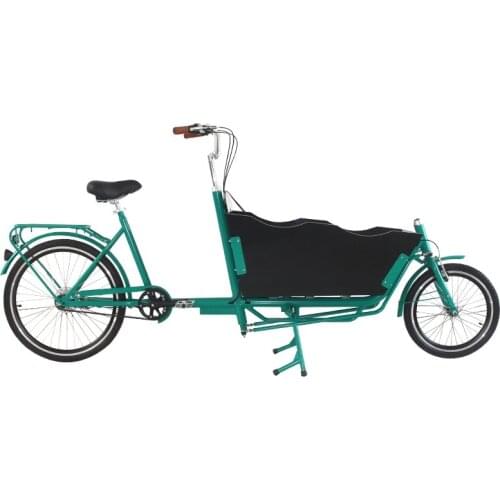 Front loading electric two wheel cargo bike for Euro market