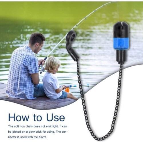 Bite Indicator Alerter Illuminated Swinger Practical Fishing Alarms Rod Simple Soft Chain Swinger Tensioner Fishing Tools