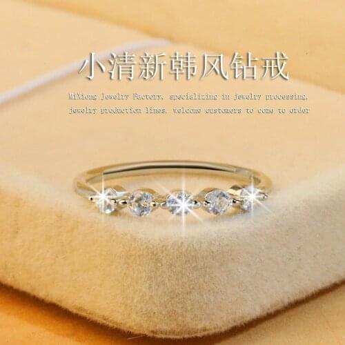 Exquisite Women Eternal Wedding Engagement AAA Zircon Ring Fashion Silver Plated Resplendent Crystal Ring Fashion Women Jewelry