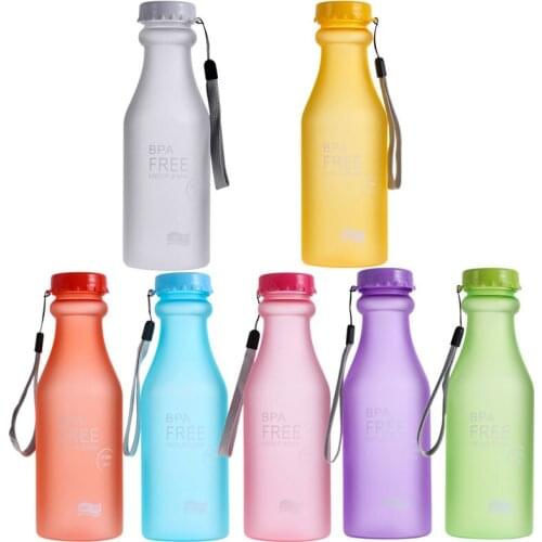 Keelorn Portable 550ml Plastic Sports Water Bottle Container Leak-proof Bike/Outdoor Traveling/Climbing/Camp Bottle High Quality
