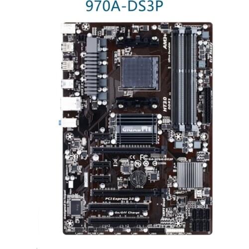 For GIGABYTE GA-970A-DS3P Motherboard Computer USB3.0 SATA3 970A-DS3P Socket AM3/AM3+ DDR3 For AMD 970 Used Desktop Mainboard