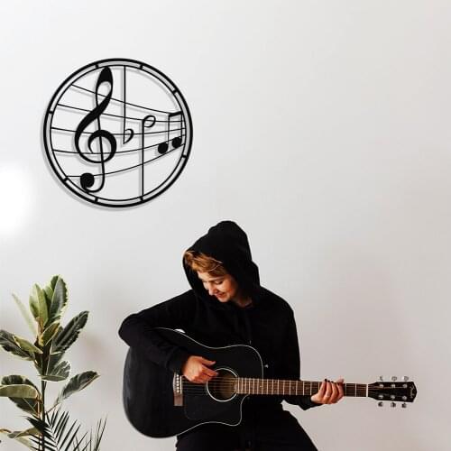 MIGNATIS Wolf Key and Sheet Music Design Metal Wall Decor - in FrameKitchen Wall Decor, Office, Living Room