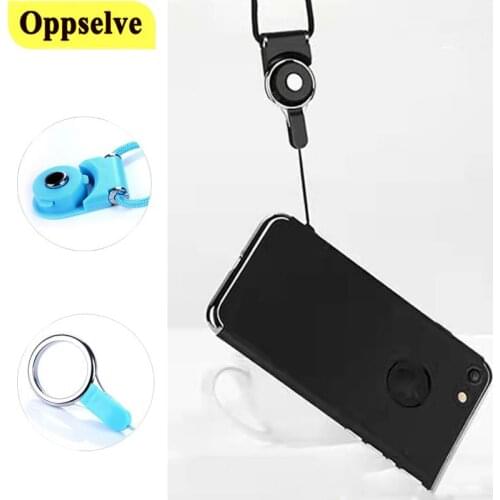 Mobile Phone Neck Lanyard for iPhone 11 12 Pro X Multi-function Strap ID Card Key Ring Holder Neck Hanging Strap Phone Necklace