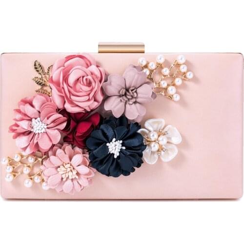 Fashion Style Ladies Handbag Appliques Women Cosmetic Bag Jewelry Wrist Bag Shoulder Bags Clutches Bag for Party