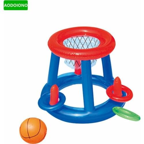 Inflatable Swim Pool Football Goal Basketball Game Water Sports Swim Pool Float Children Party Game Toy Water Accessory Handball