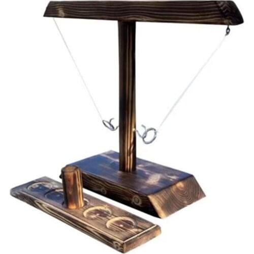 Drinking Hook Game Wooden Ring Toss Game Hook Board Games Montessori Children Adult Party Home Interactive
