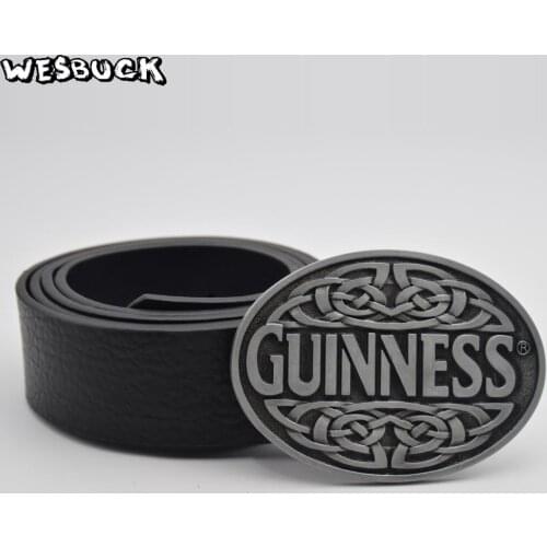 5 PCS MOQ WesBuck Brand High quality Belt Buckle Metal Men Women Jeans accessories buckle With PU Belt Holiday gifts