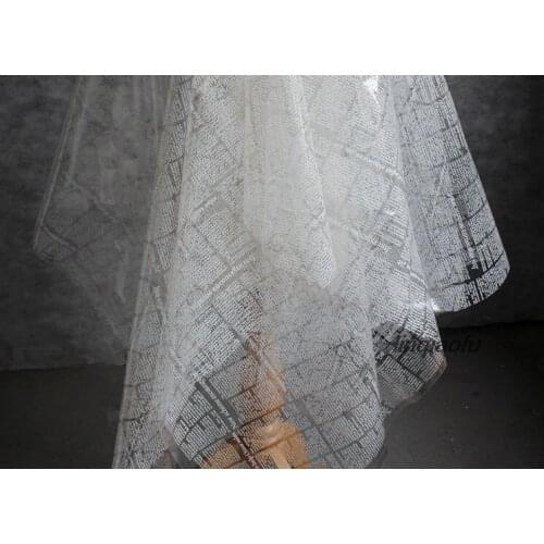 Renaissance white English letters fashion personality waterproof tpu raincoat fabric Clothing diy design fabric