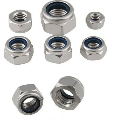 M3-M20 304/316 stainless steel hexagon nut fine thread left-hand thread locknut