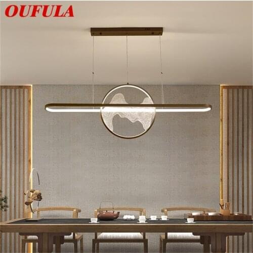OUFULA Modern Pendant Lights LED Fixture Home Creative Decoration Suitable For Dining Room
