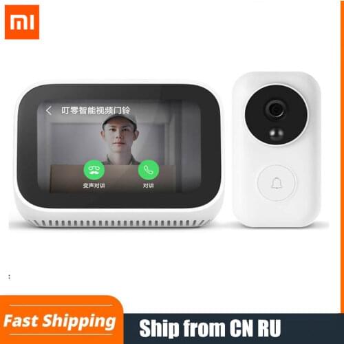 Xiaomi AI Touch Screen Bluetooth 5.0 Speaker Digital Display Alarm Clock WiFi Smart Connection Speaker Mi Speaker