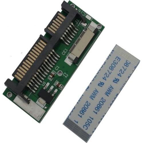 1.8" ZIF/LIF CE HDD Hard Disk Drive SSD to 7+15 22 Pin SATA Adapter Converter for Macbook air for Toshiba for Samsung SSD