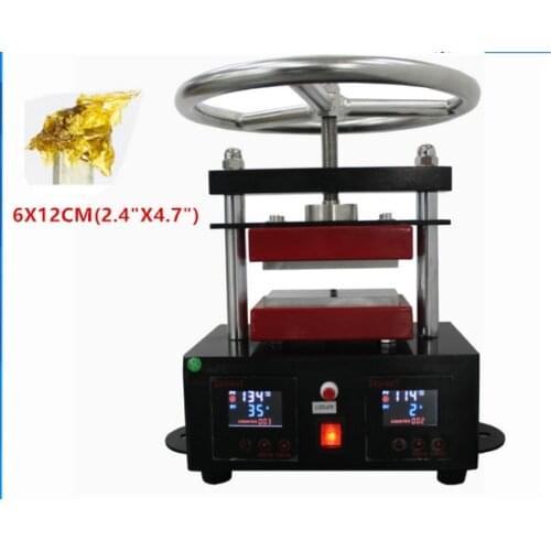 2000+ PSI Professional Rosin Press Hand Crank Duel Heated Plates (2.4" x 4.7" ) heat printer High quality NE