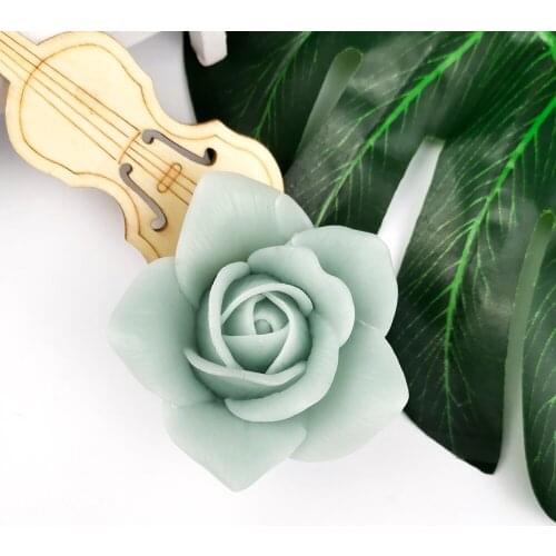 3D Rose Flowers Shape Silicone Mold Cake Chocolate Candle Soap Mould DIY Aromatherarpy Household Decoration Craft Tools