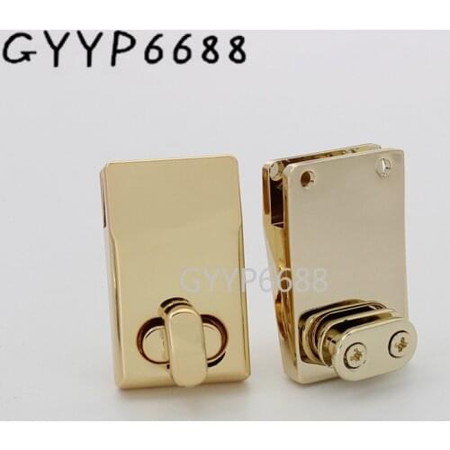 5sets 3 colors 21*36mm metal twist lock repair your bag turn lock for women handbags purse bags release hardware
