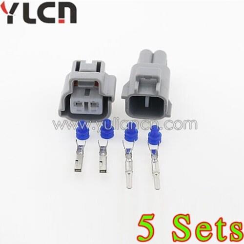 5 Sets Electrical Waterproof Connector 2 Pin Way Superseal Car Boat Kit Clip