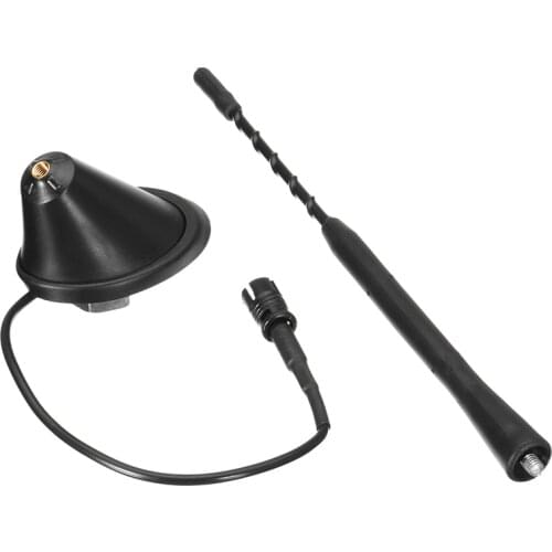 9 inch Anti Noise Whip Roof Mast AM/FM Aerial Antenna with Base For VW For Jetta For Bora For Golf Polo MK4 1998-2004 For BMW