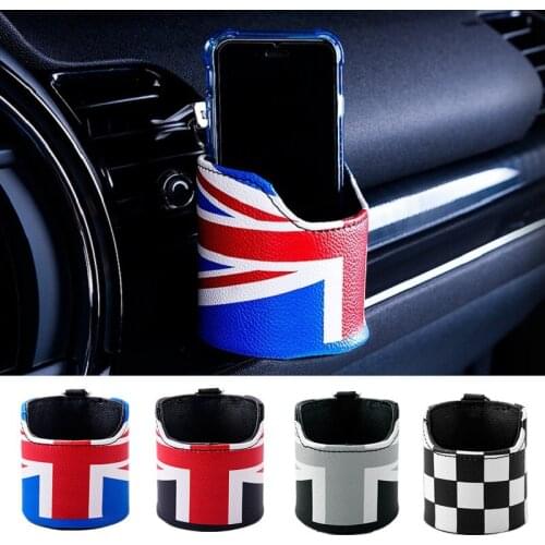 Car Interior Stowing Tidying Accessories Leather Vent Organizer Air Outlet Pouch Storage Box Cell Phone Pocket For Mini Cooper