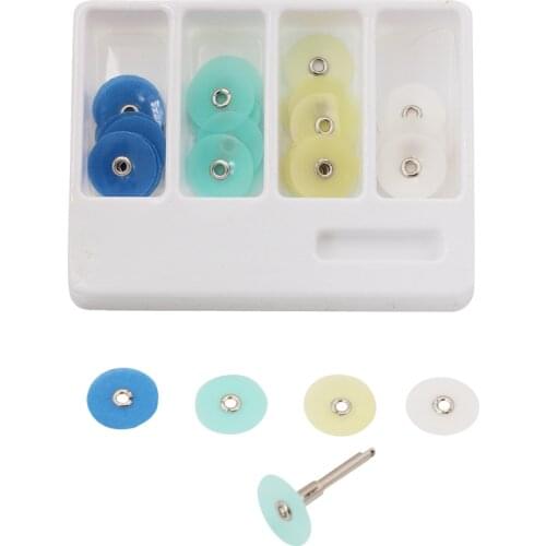 40Pcs Dental Finishing and Polishing Discs Gross Reduction Contouring Mandrel Stripes Set Dentist Materials Teeth Whitening